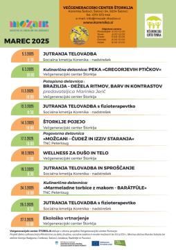 VGC Štorklja_program marec